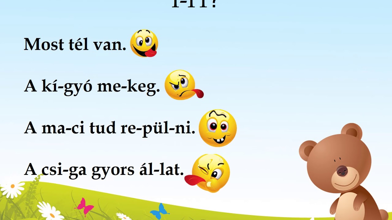 Olvas&aacute;s gyakorl&aacute;sa első oszt&aacute;ly