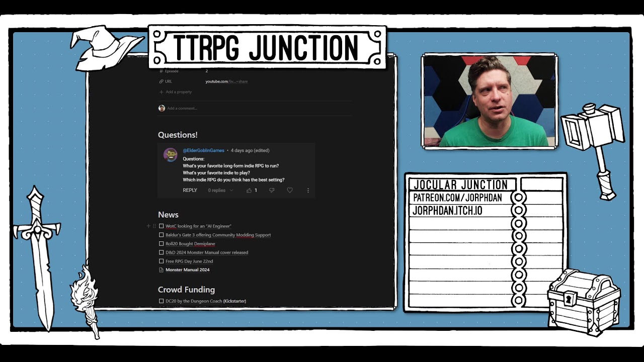 Ep 002 - AI in everything and Monster Manuals | Tabletop Junction
