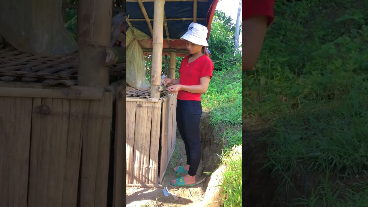 #build #gardening #bamboohouse #growvegetables #livewithnature