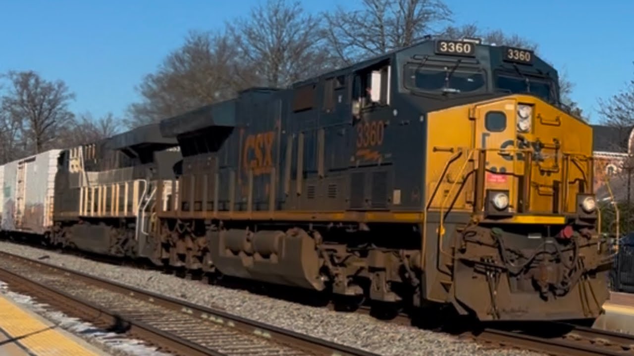 Ashland vlog 1-12-2025 CSX and Amtrak trains passing Ashland both directions