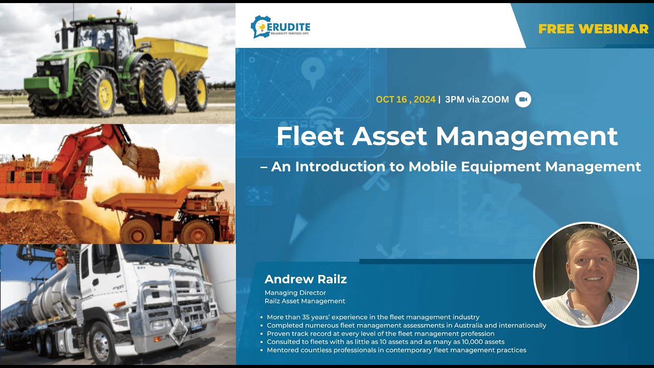 WEBINAR: Fleet Asset Management - An Introduction to Mobile Equipment Management