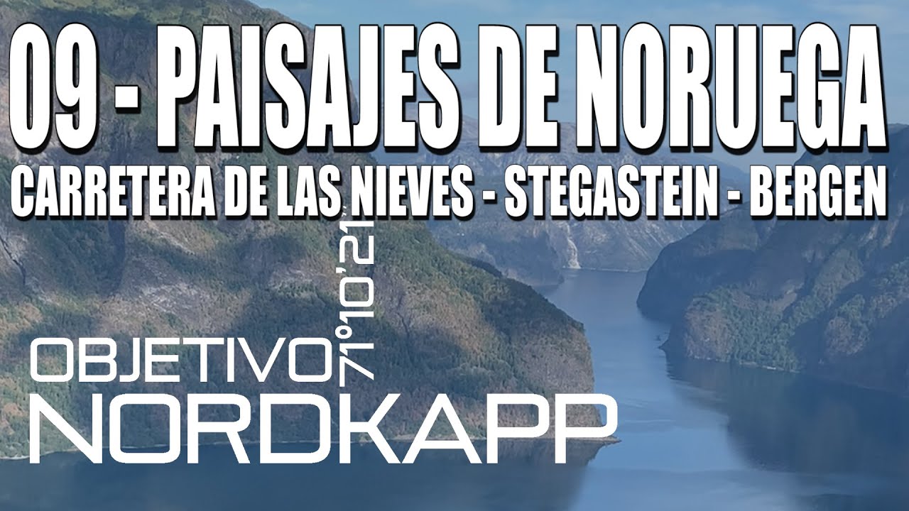 09 - PAISAJES DE NORUEGA  SNOWROAD (AURLANDSFJELLET) STEGASTEIN VIEWPOINT BERGEN - NORWAY LANDSCAPES