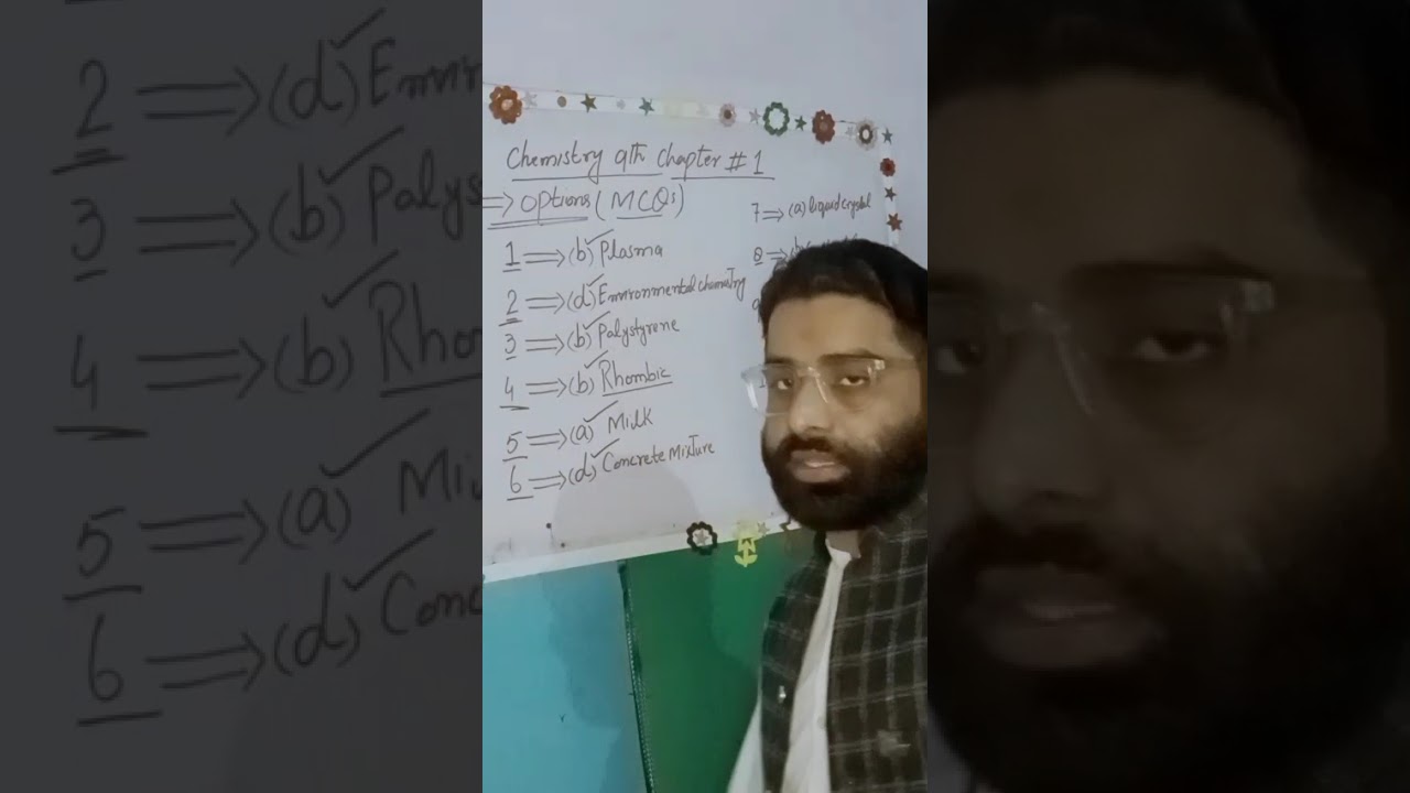 Chemistry 9th chapter 1 ( MCQs)