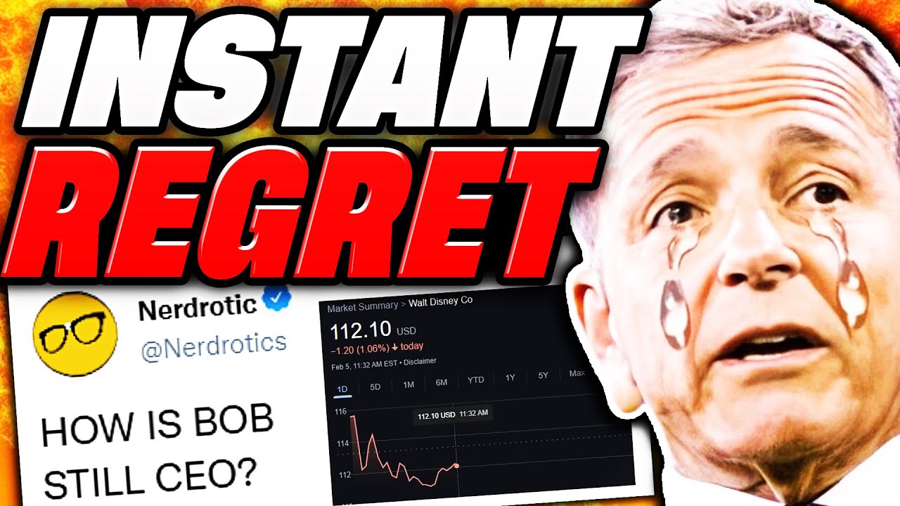 Bob Iger DENIES FAILURE On Disney Earnings Call With DELUSIONAL Take!
