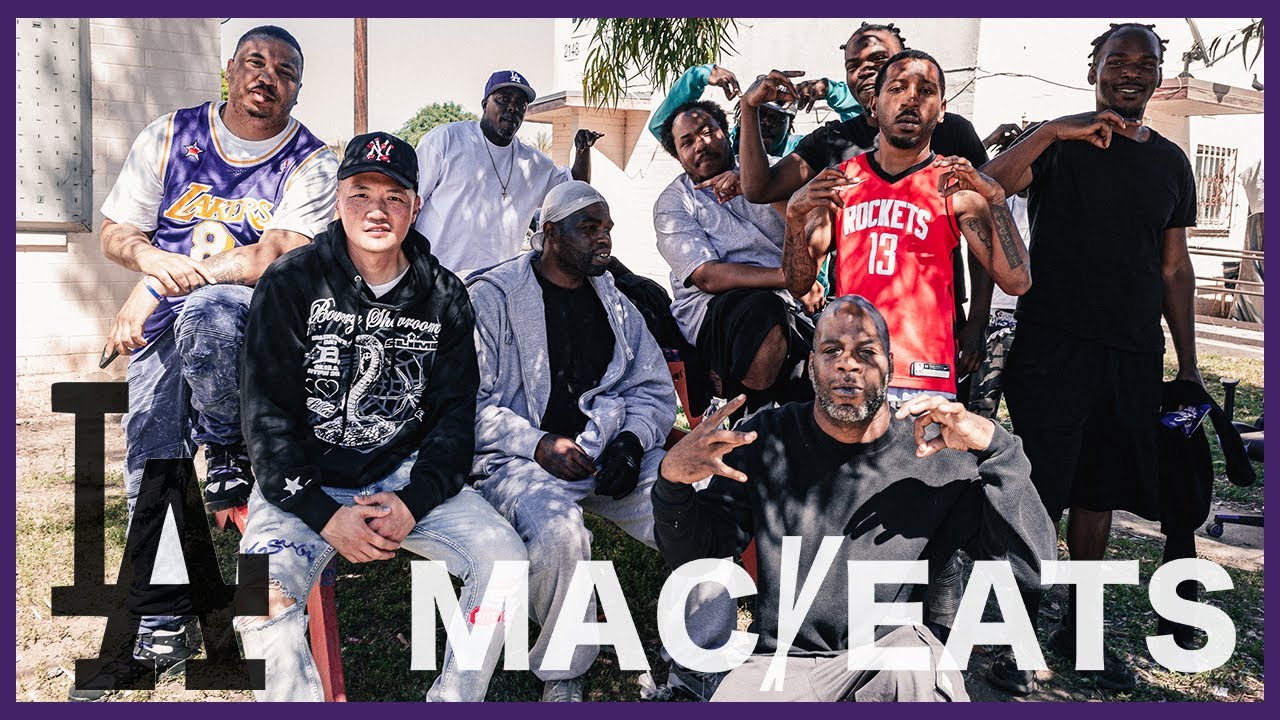 Eating w/ the Grape St. Crips in Jordan Downs Projects, Watts