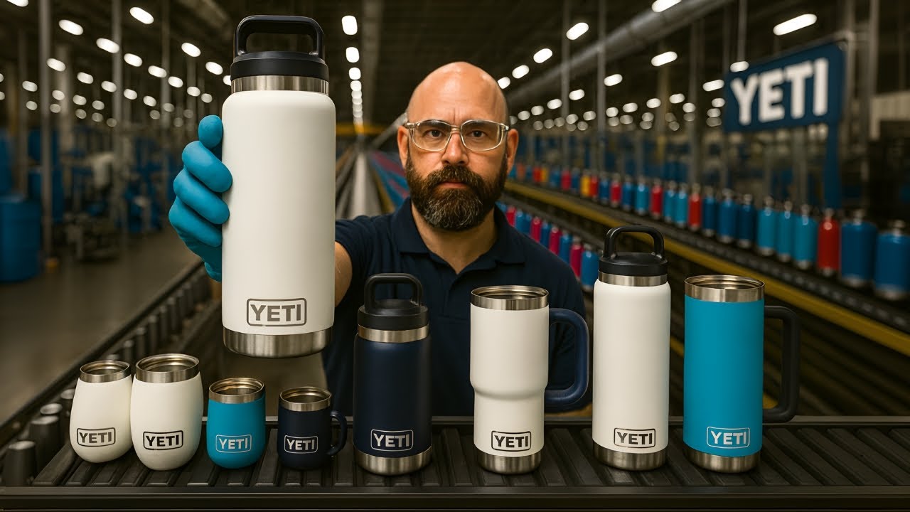 Cómo se Fabrican los TERMOS YETI: El Proceso Secreto detrás de su RESISTENCIA EXTREMA
