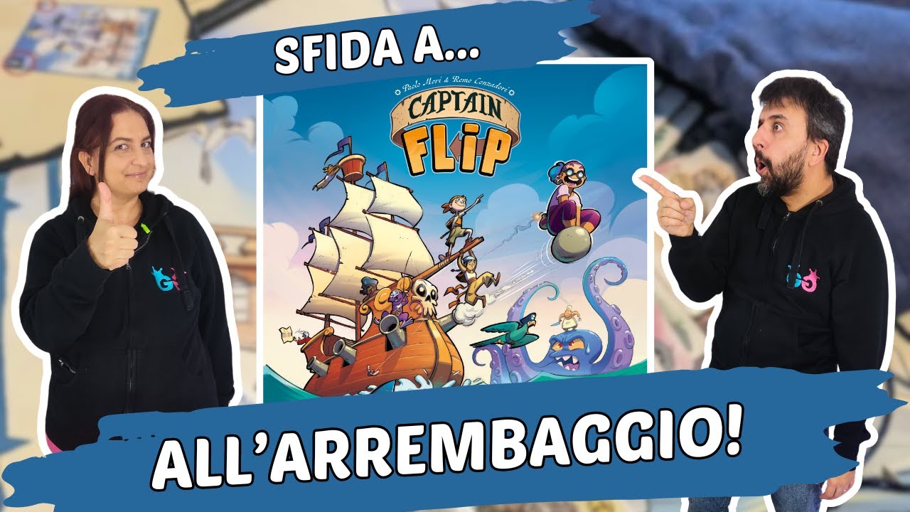 Captain Flip Partita Completa al Gioco da Tavolo per tutta la famiglia di pirati e tesori!