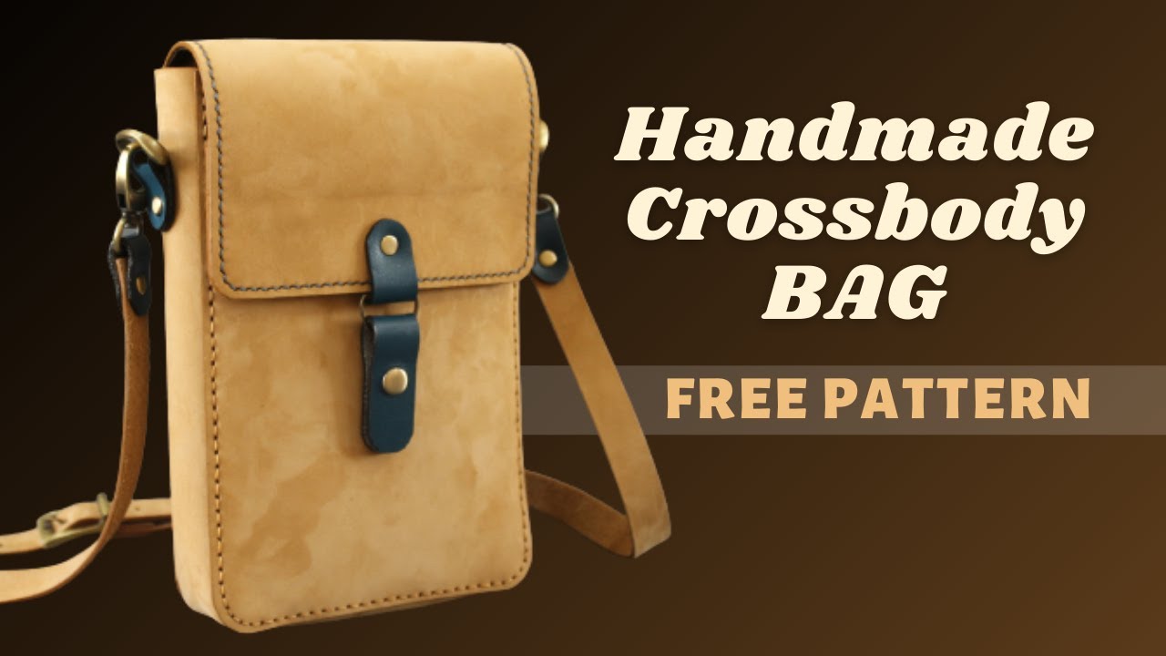 🔴PDF PATTERN🧡DIY leather CROSSBODY BAG | leather bag pattern | TUTORIAL step by step