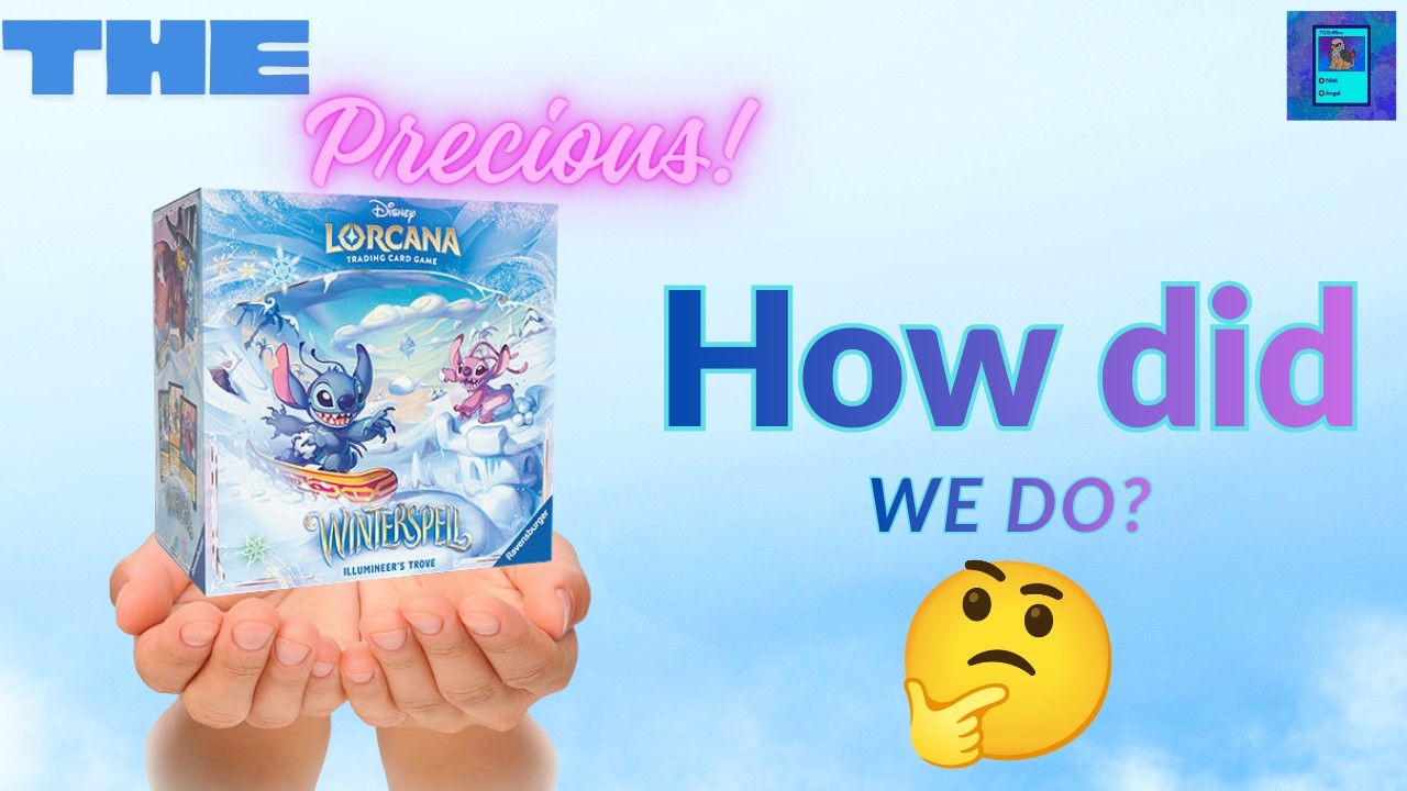 IT'S SO PRETTY!! l Disney Lorcana Winterspell Trove UNBOXING ❄️!!