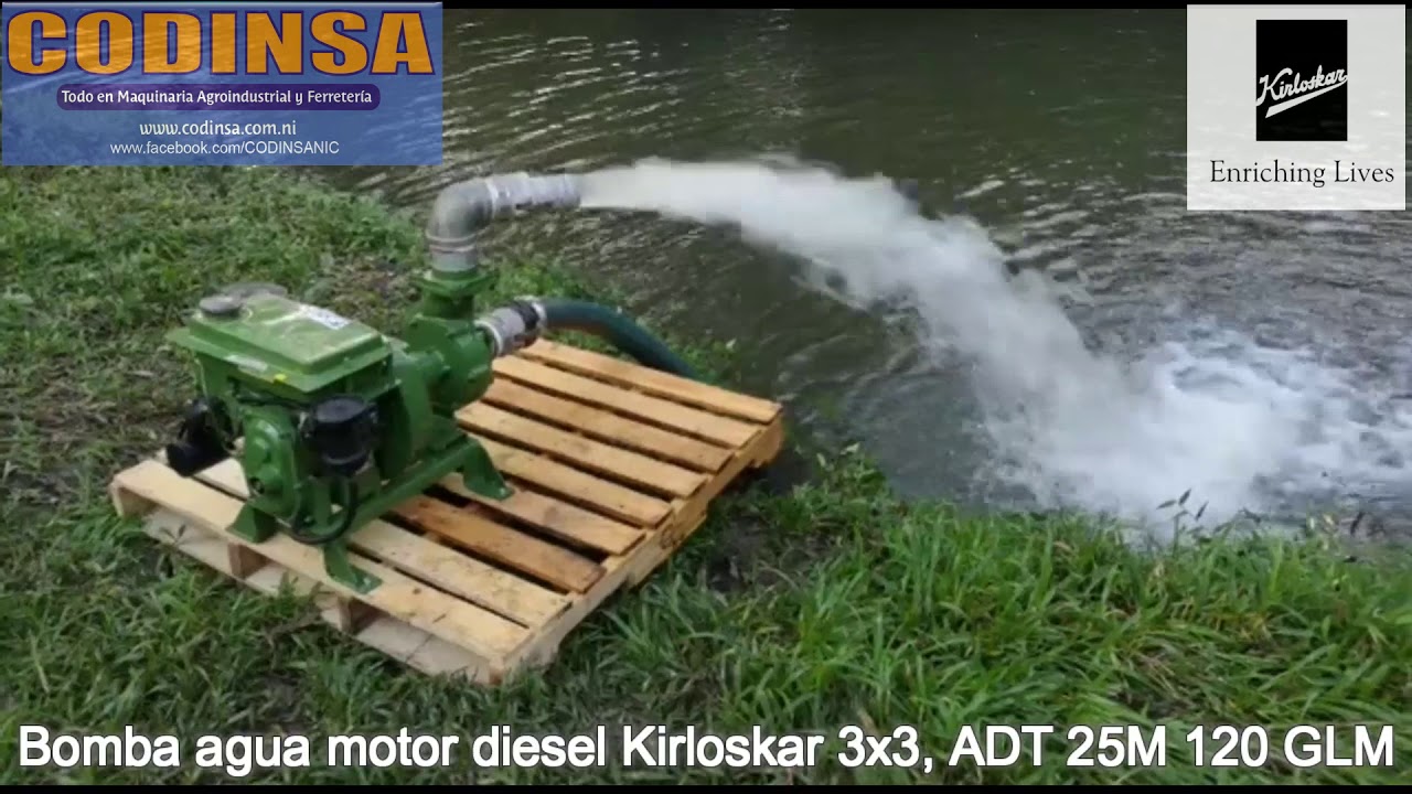 Bomba Agua Kirloskar de 3''x3'', CODINSA