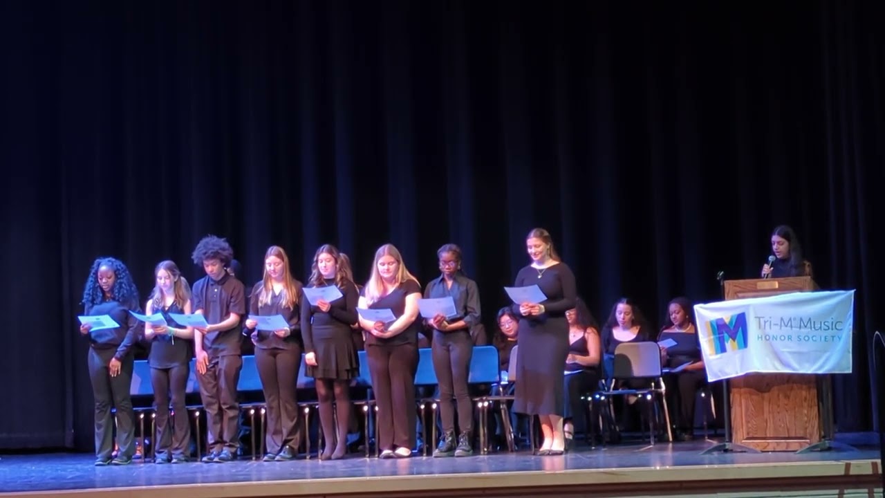 Tri-M Induction Ceremony Edgewood High School 2025-26