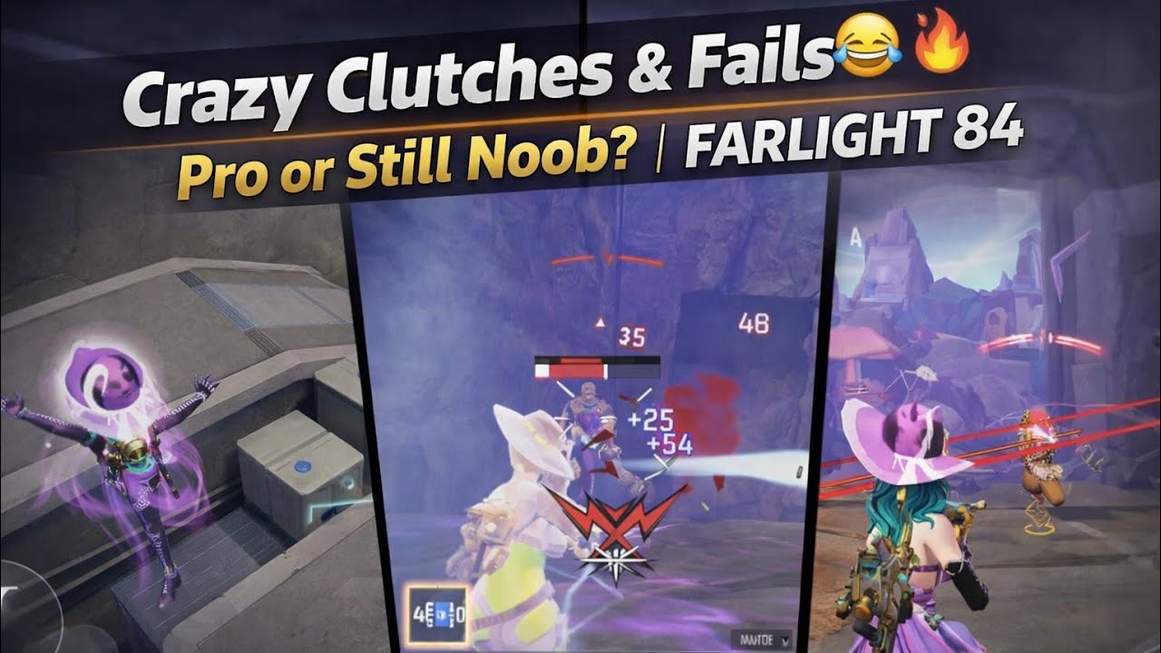 Crazy Clutches & Fails 😂🔥 | Pro or Still Noob? | Farlight 84
