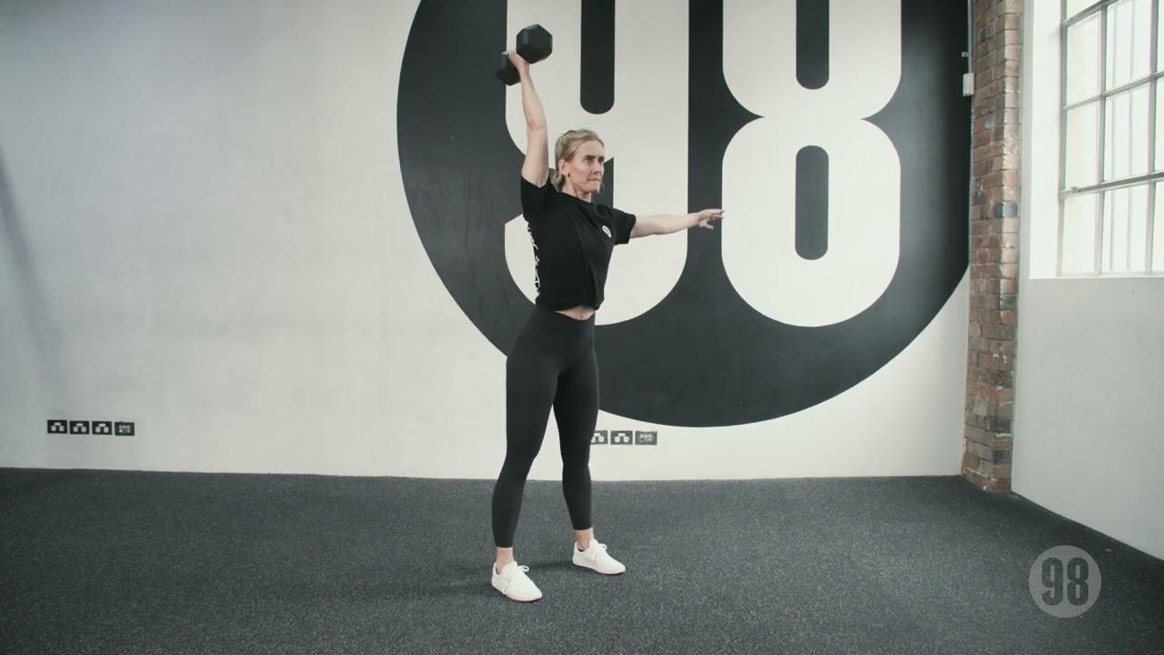 Alternating Dumbbell Hang Snatch