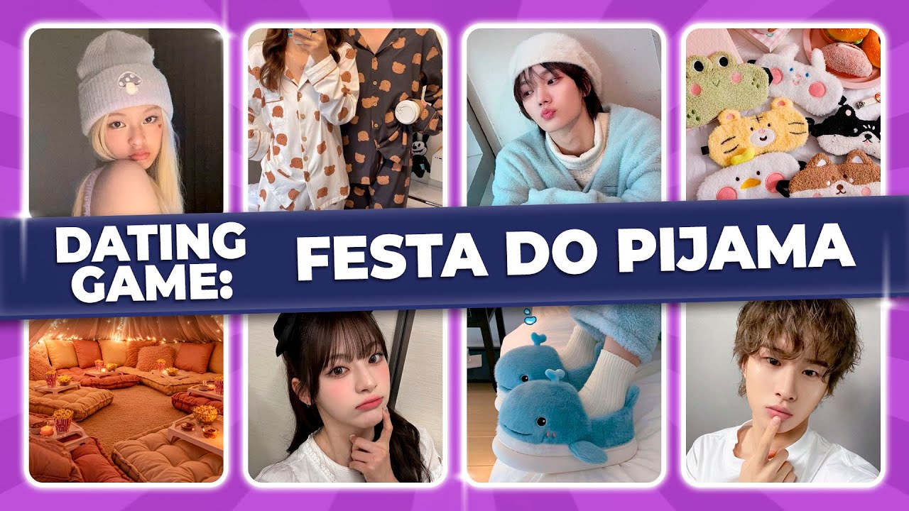 Kpop Dating Game: Festa do Pijama! 😴✨