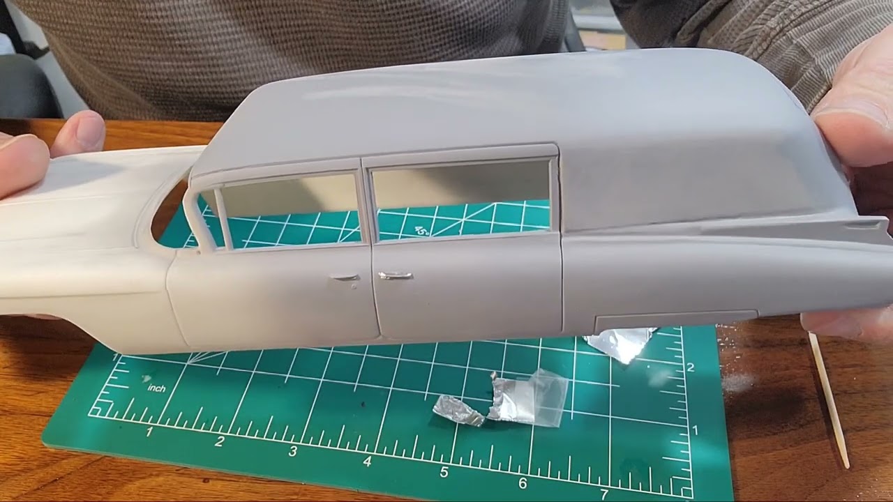 Episode #4 Hearse build,cutting out doors + a shoutout for a new  modeler @landonsspeedshop 
