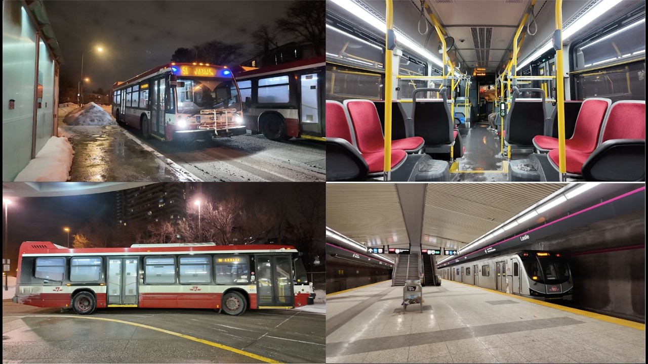 Last 2 Days 51 Leslie Bus Operates from Steeles & Don Mills | Toronto North York Bus Ride 2/6/2026