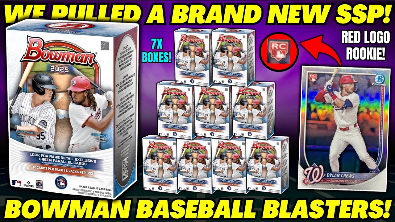 *WE PULLED THE BRAND NEW SSP!🤯 2025 BOWMAN BASEBALL BLASTER BOX REVIEW!⚾️