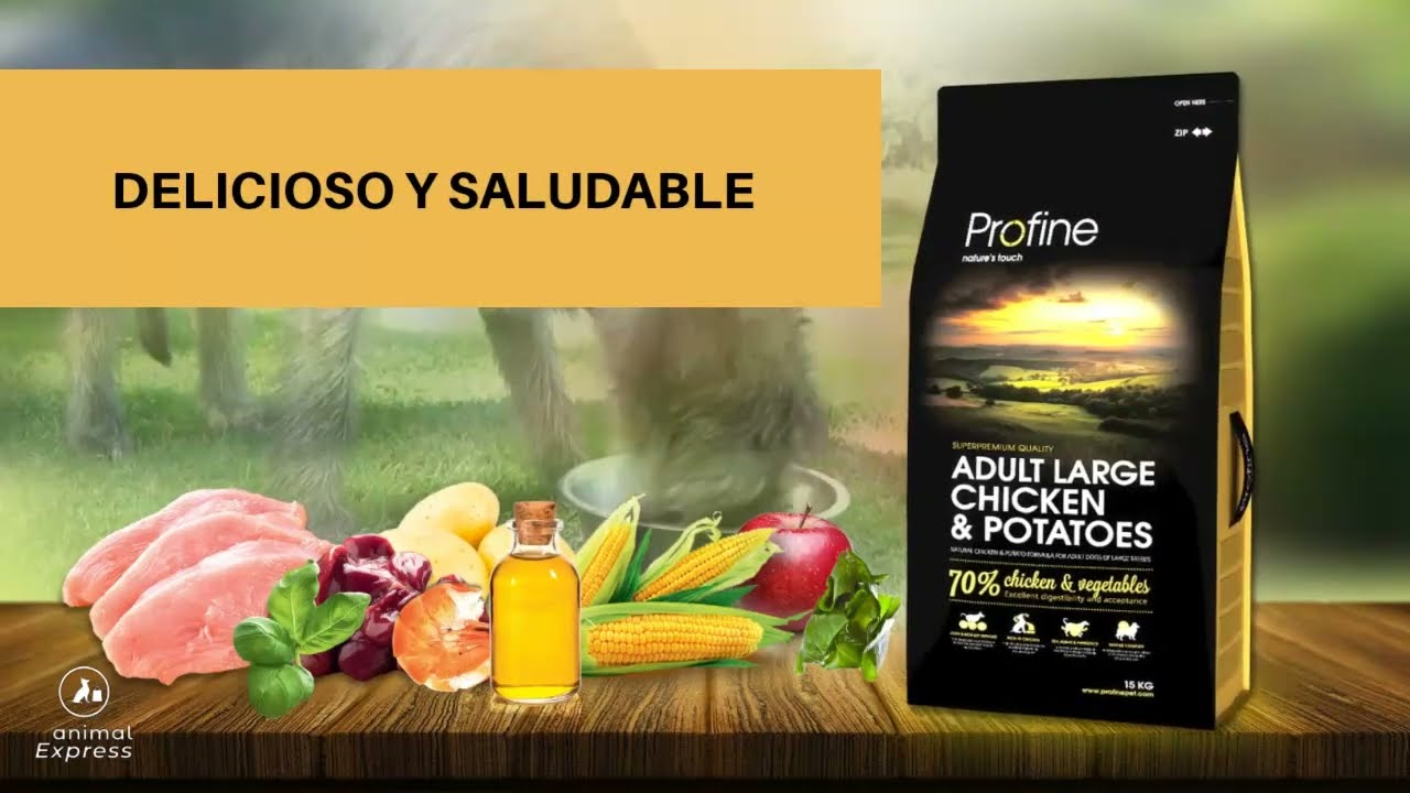 Pienso Profine Adult Large Chicken alimento natural para perros adultos de razas grandes.