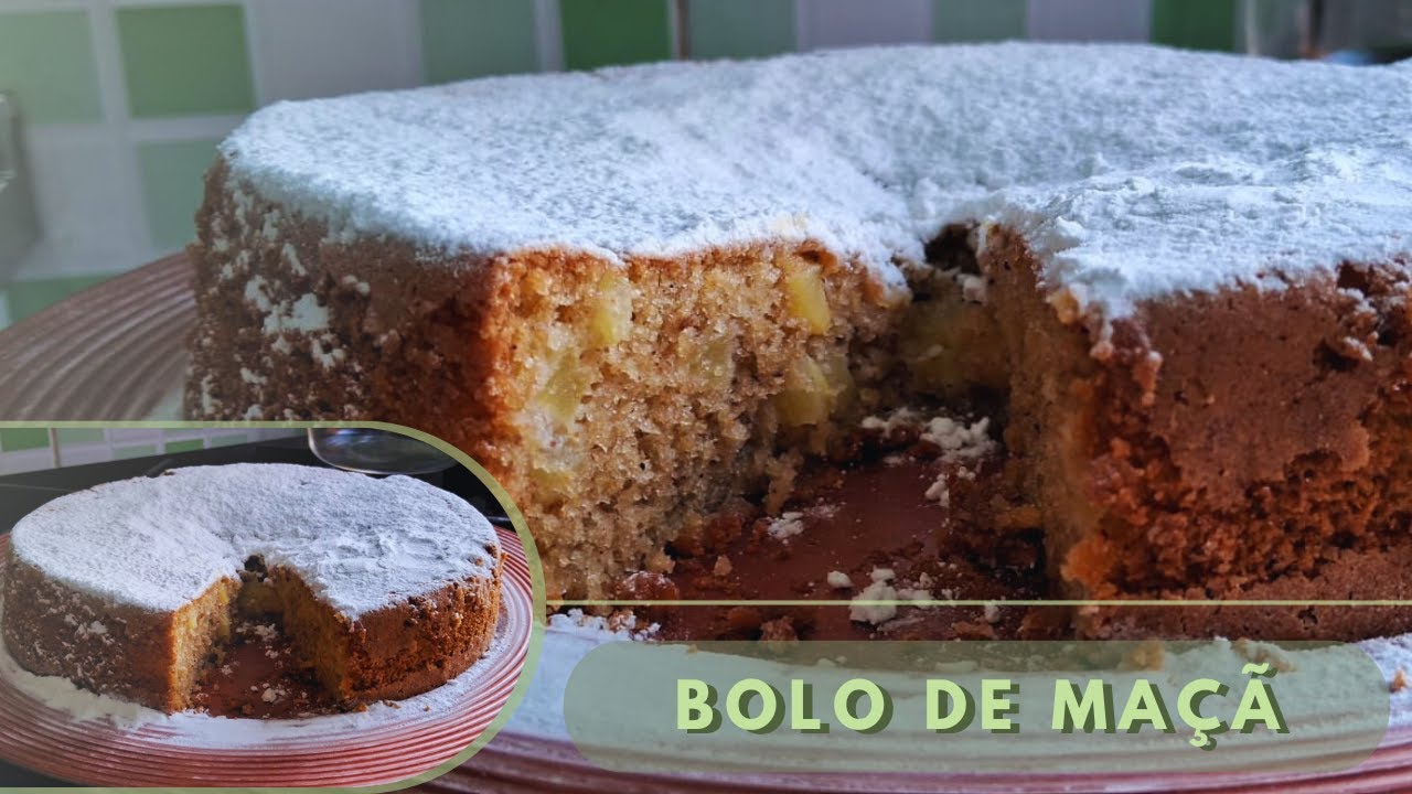 BOLO DE MAÇÃ COM CANELA|FOFINHO|UMIDO|DELICIOSO/Canal Diário da Rô