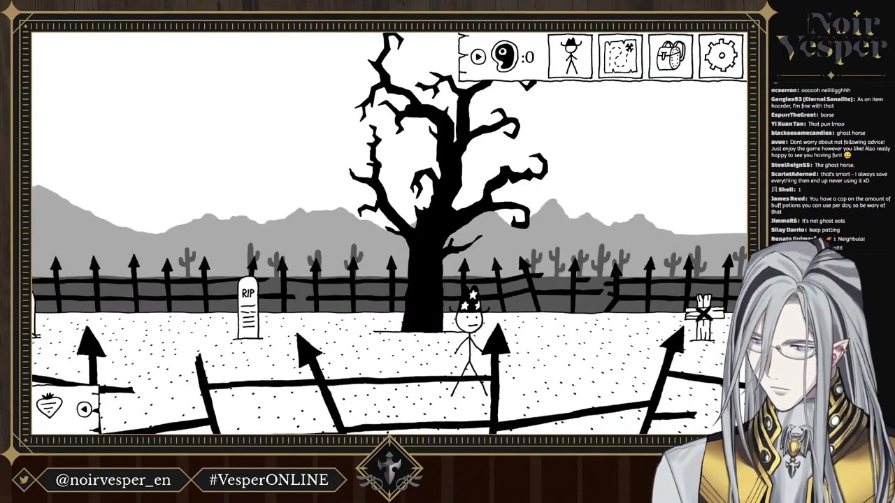 Some Moments from West Of Loathing [Holostars Vesper Noir Clip]