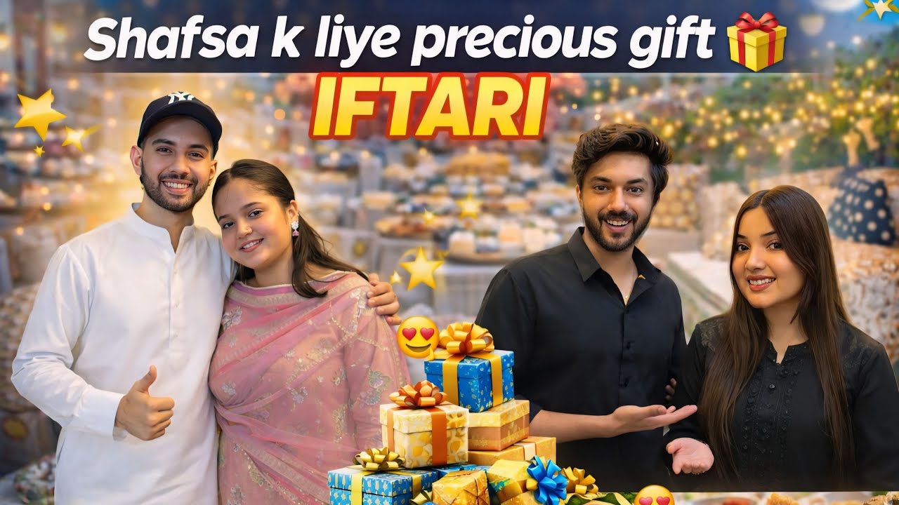 Shafsa Ki Dawat 😍 | Unko Diya Sabse Special Gift 🎁 Emotional Reaction 🥹❤️ | ​@hussain.tareen ​