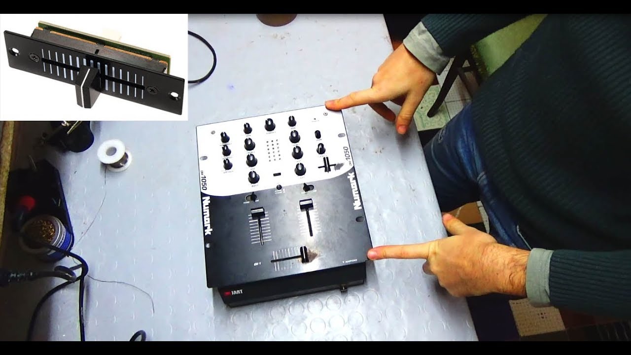 Pulizia Crossfader MIXER dj Numark