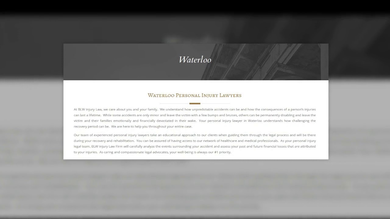 Liability Lawyers in Waterloo ON - BLW Injury Law