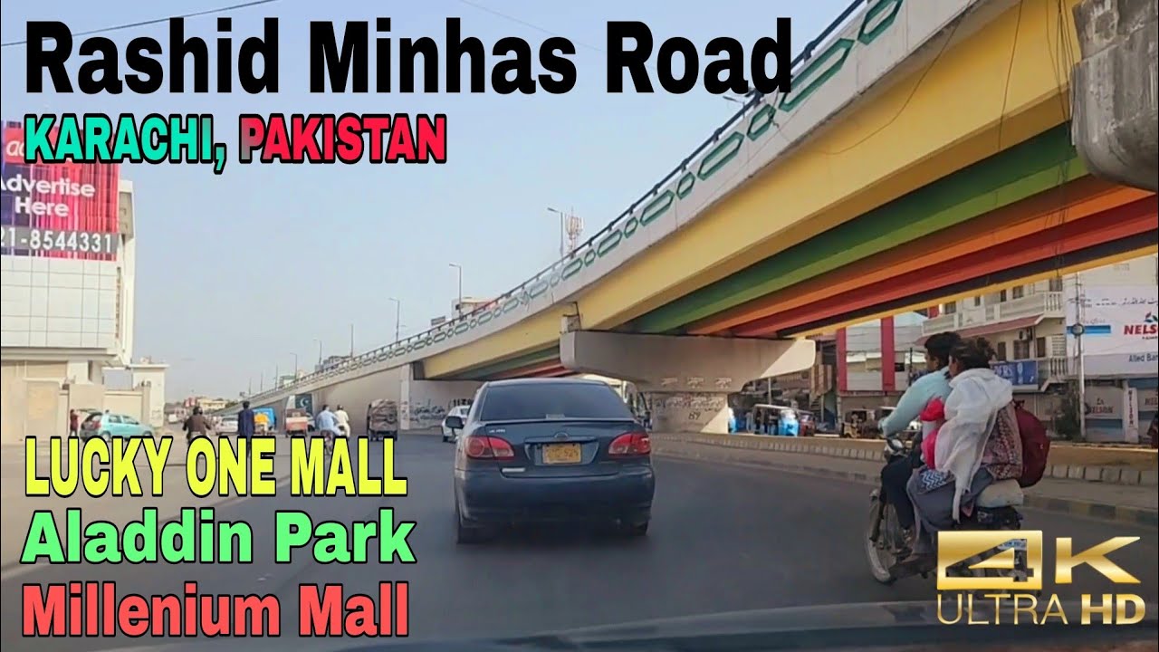 Drive Through Rashid Minhas Road - Super Highway to Shahra e Faisal | GULISTAN-E JAUHAR,KARACHI