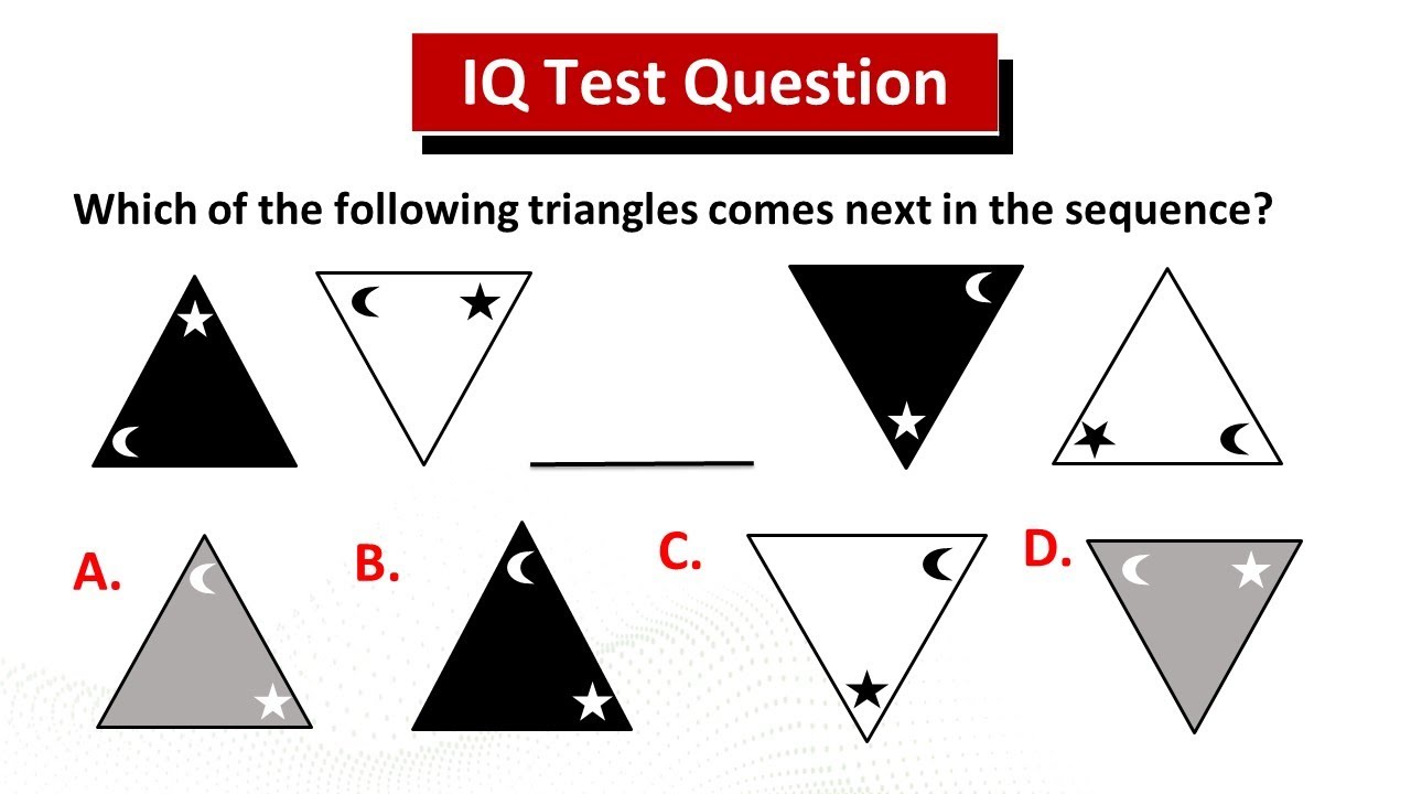 IQ and Aptitude Test Questions. With Answers, Solutions & Explanations