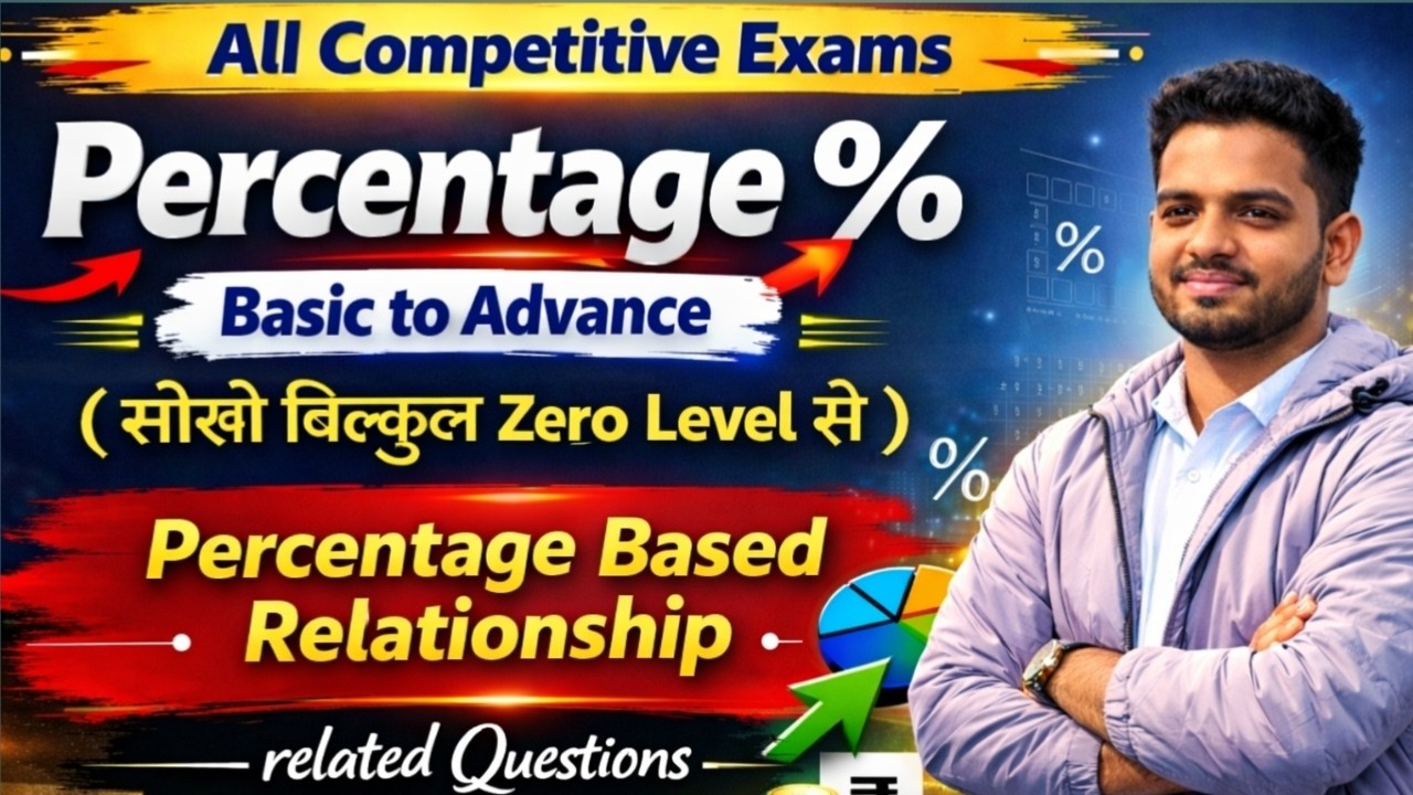 #percentage Basic to Advanced | Class 6 | Zero Level से शुरुआत | SSC | Railway | State Exams Maths