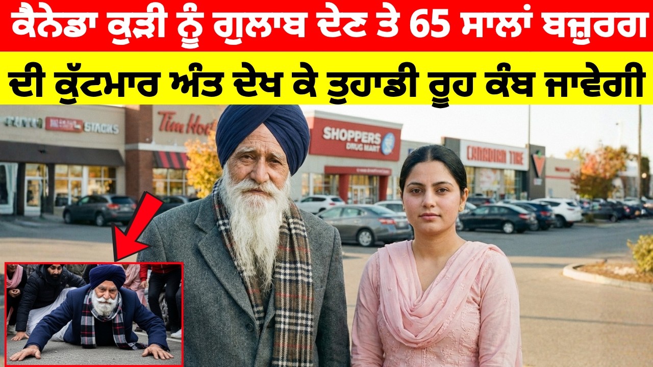 ਕੁੜੀ ਨੂੰ ਗੁਲਾਬ ਦੇਣ 'ਤੇ ਬਜ਼ੁਰਗ ਦੀ ਕੁੱਟਮਾਰ !#canadanews