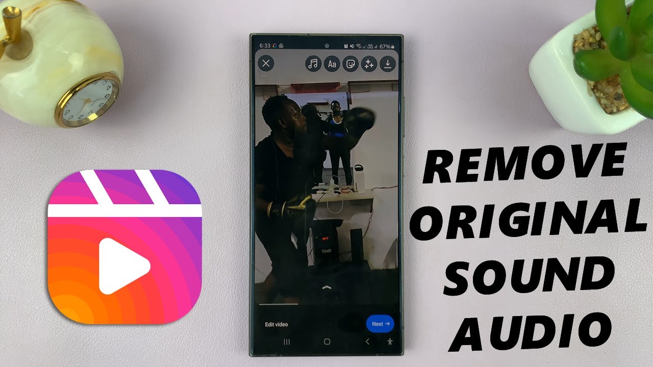 Как удалить оригинальный звук из видео в Instagram