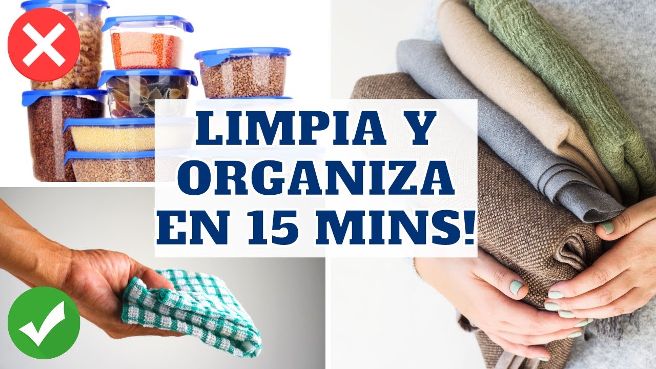 10 COSAS QUE PUEDES LIMPIAR Y ORGANIZAR EN 15 MINUTOS! Tips de Experta en Limpieza y Organización