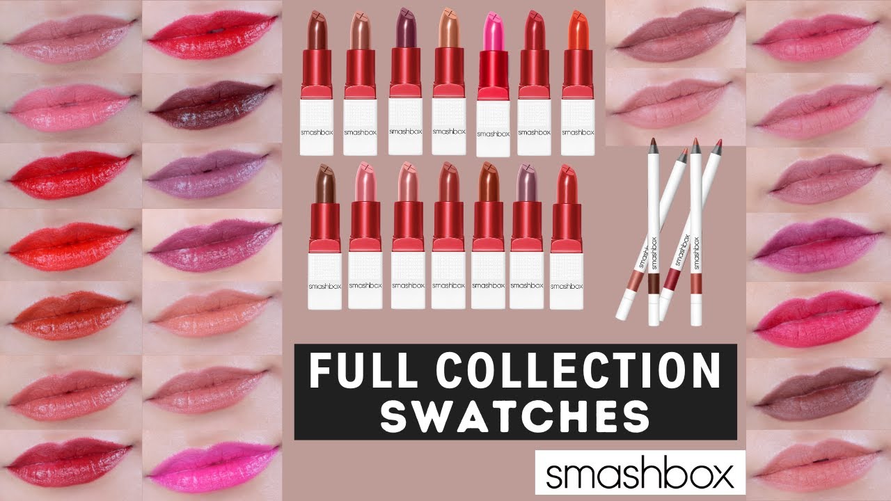 SMASHBOX *NEW* BE LEGENDARY PRIME & PLUSH LIPSTICKS & LIP LINERS | LIP SWATCHES