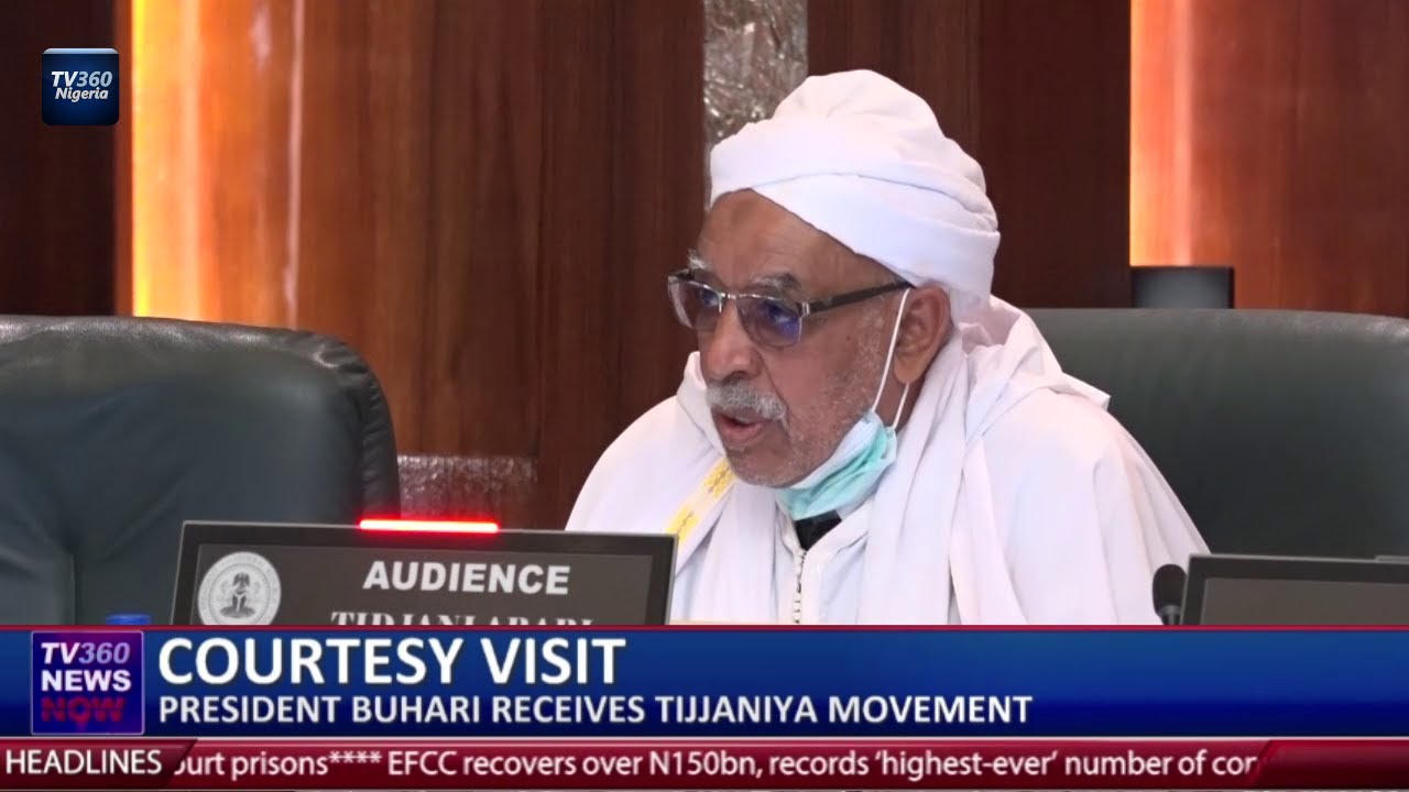 BUHARI RECEIVES TIJJANIYA MOVEMENT IN ABUJA
