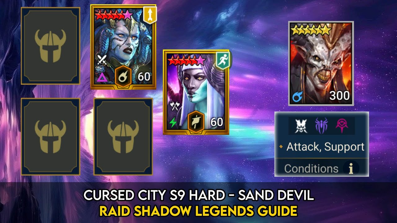 Cursed City S9 Hard - Sand Devil | Raid Shadow Legends Guide