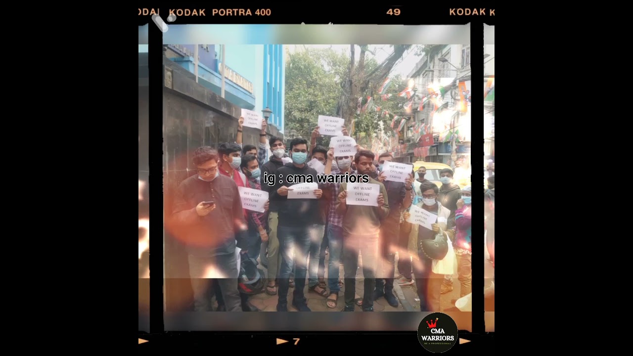 #Protest for offline CMA Exam.