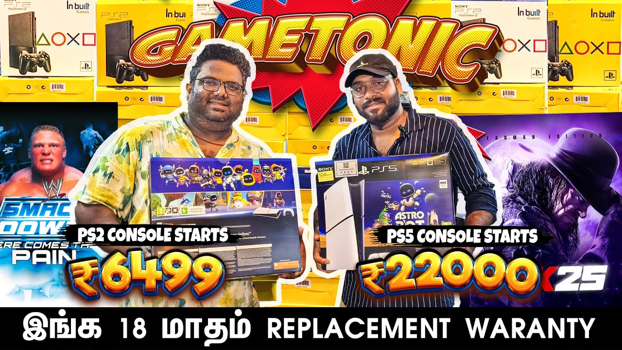 🔥PS2 AT ₹6499 With 2 OG Joystick | Game Tonic 
