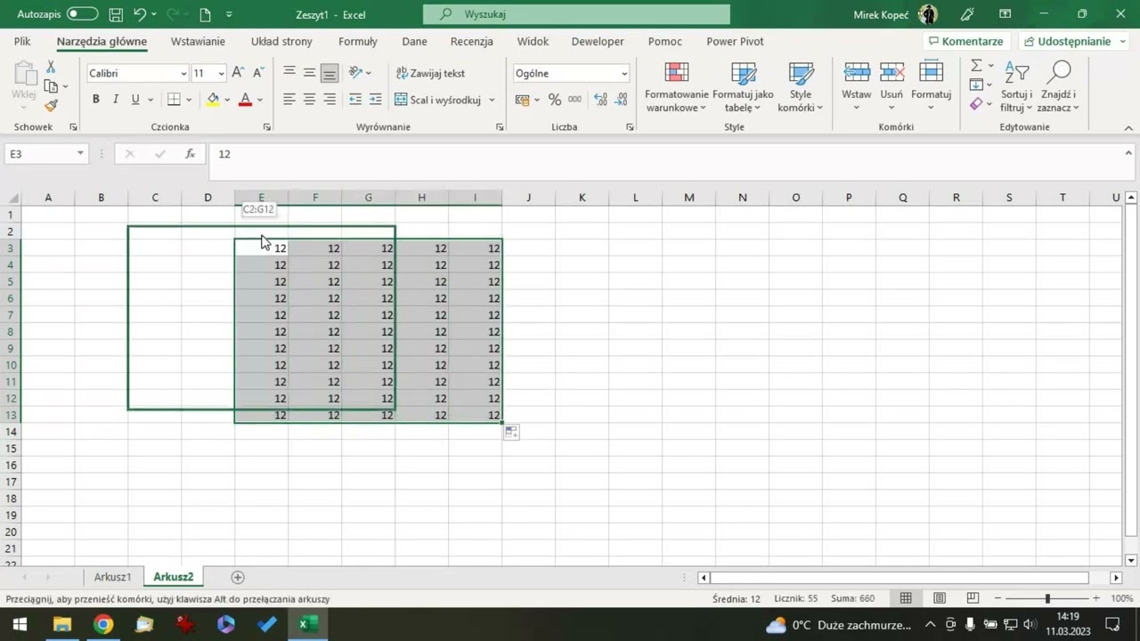 Excel w pigułce - Kursory