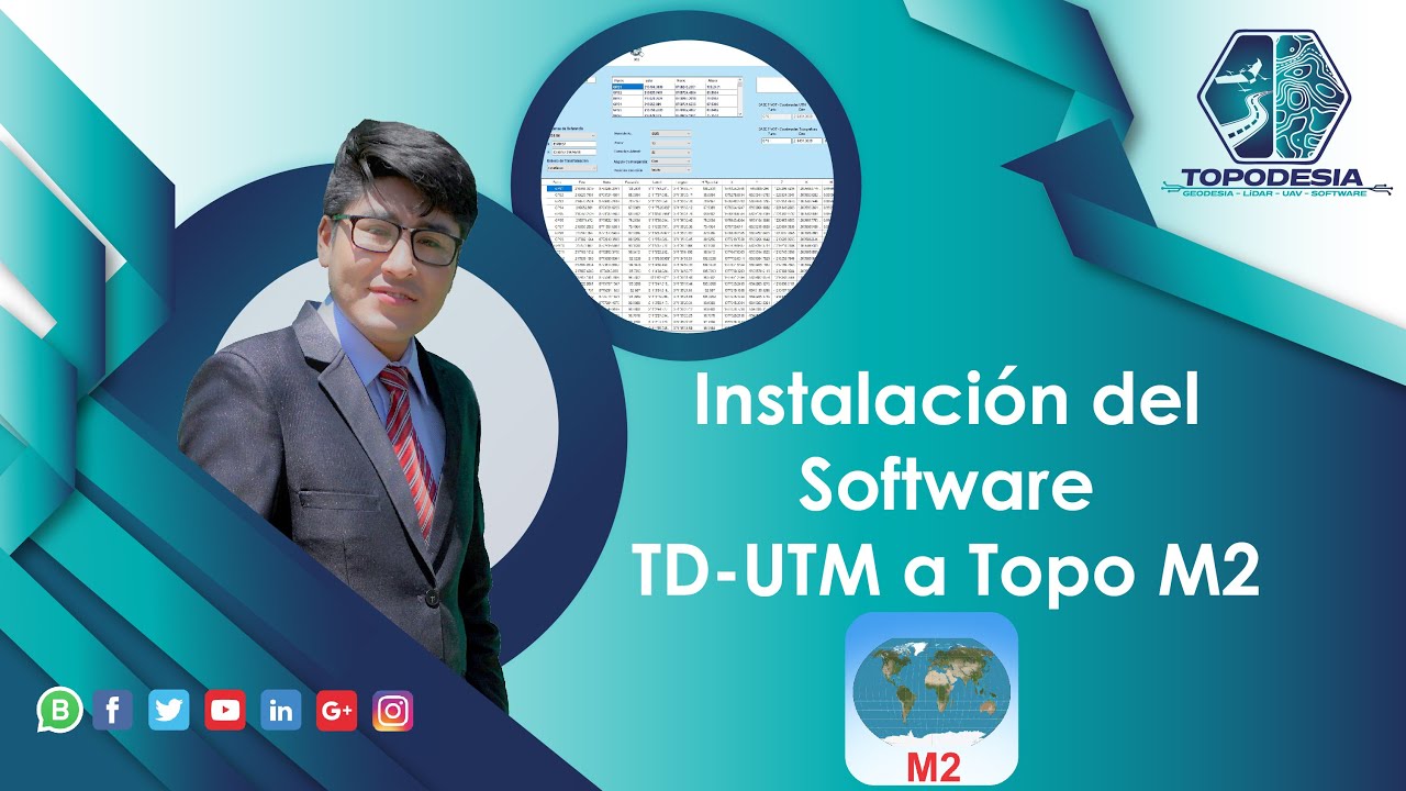 Instalaci&oacute;n del Software TD-UTM a Topo M2