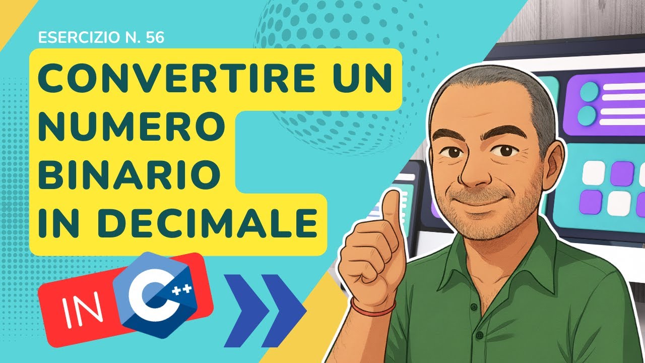C++: conversione da binario a decimale senza array – esercizio svolto n. 56