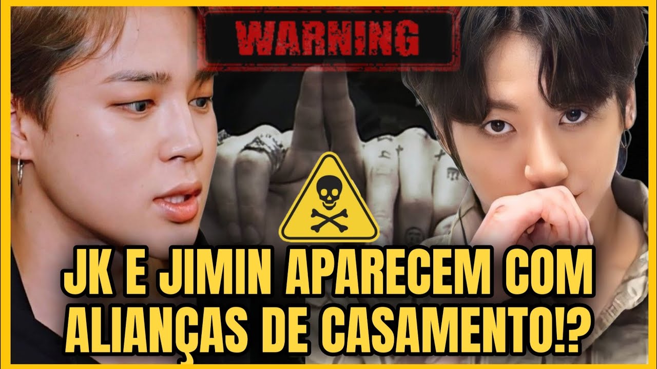JK E JIMIN APARECEM COM ALIANÇAS DE CASAMENTO! SEM MEDO NENHUM!! MOMENTOS JIKOOK DE AMOR 