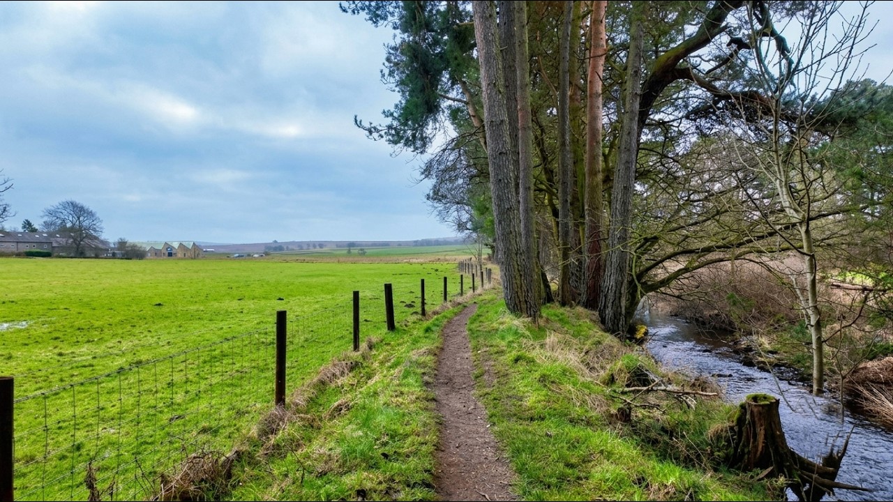 Peaceful Walk in Otterburn Village | Discover Northumberland, England Countryside