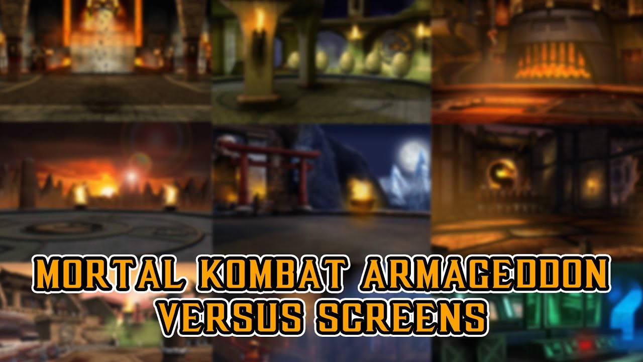 Mortal Kombat Armageddon versus screen clean templates (ALL stages)