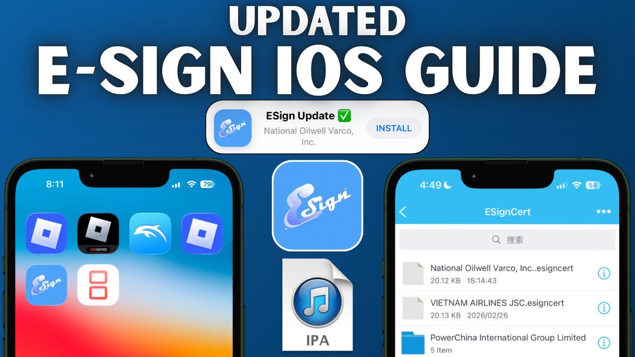 [UPDATED] ESign iOS Tutorial | No Revokes, No Errors | Sideload Unlimited IPA Files on iPhone/iPad