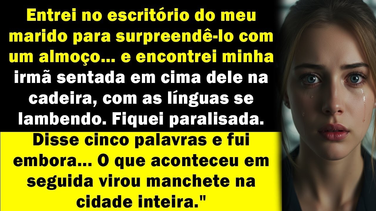 Flagrei minha irmã com meu marido no escritório… mas ninguém esperava o que eu faria depois