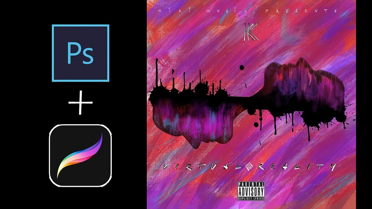 How to create a CD-Cover / Photoshop + Procreate