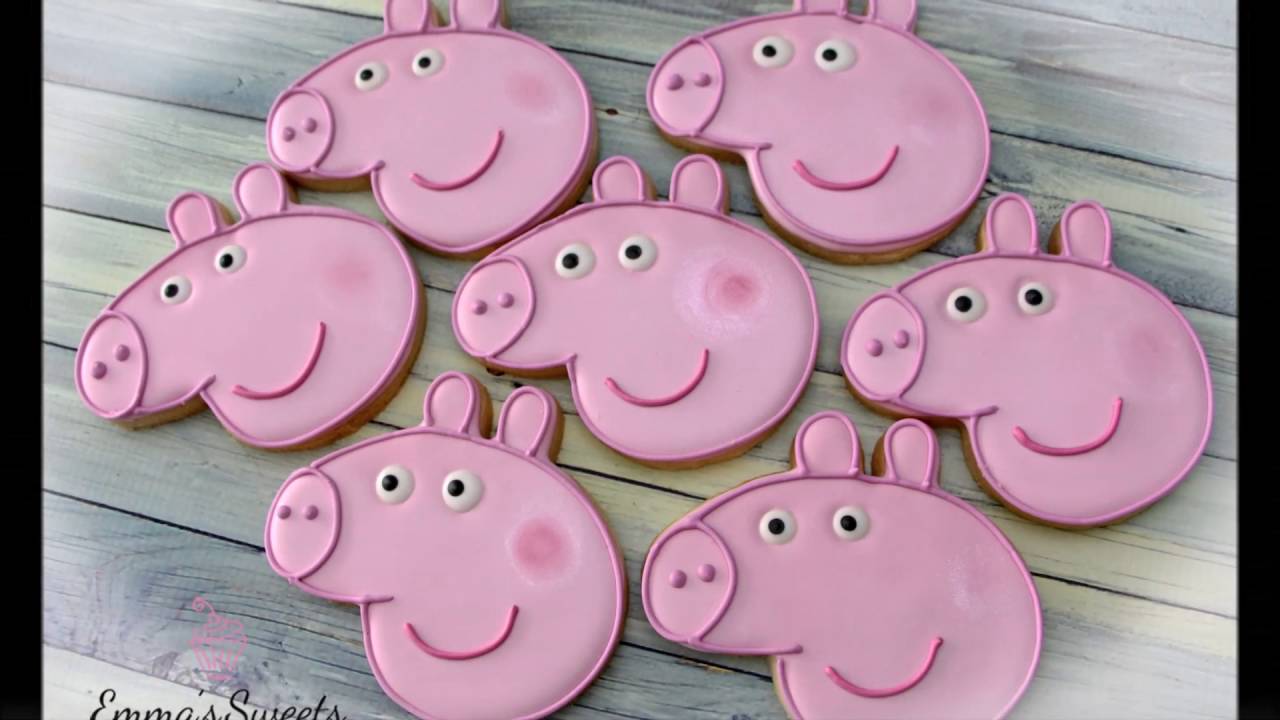 How to Decorate Peppa Pig Cookies by Emma's Sweets