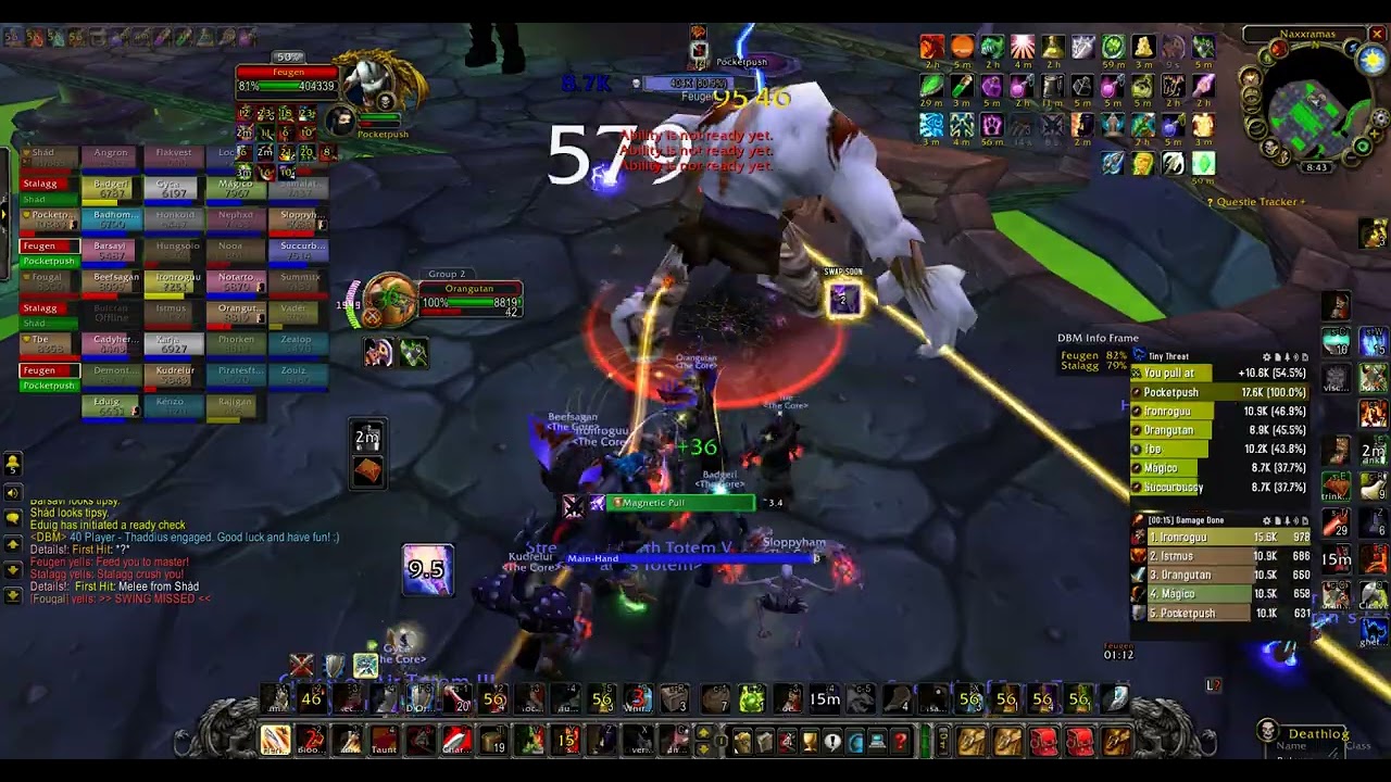 THADDIUS DISASTER WIPE tHe CoRe World Of Warcraft                          Classic Era 2025 12 22