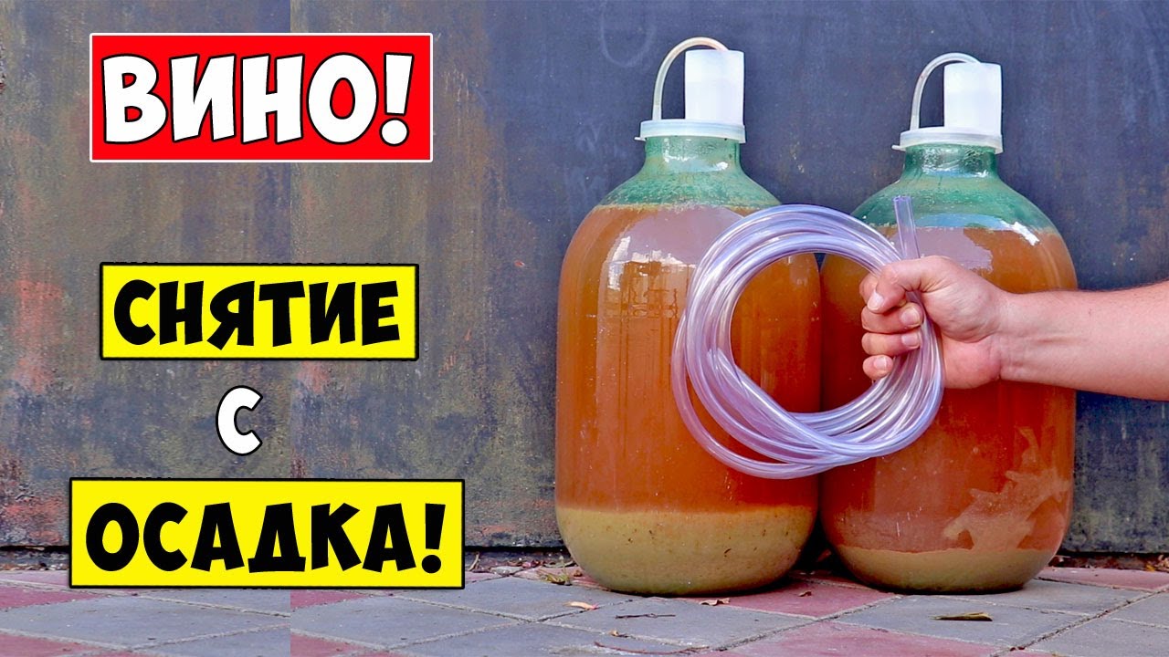 Снятие ВИНА с ОСАДКА! Когда и Как снимать вино с осадка?!
